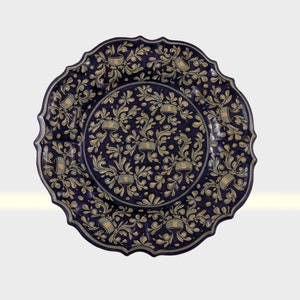 Art.44/Blue   Baroque plate
