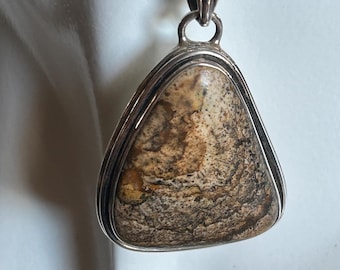 Colgante de jaspe con imagen vintage