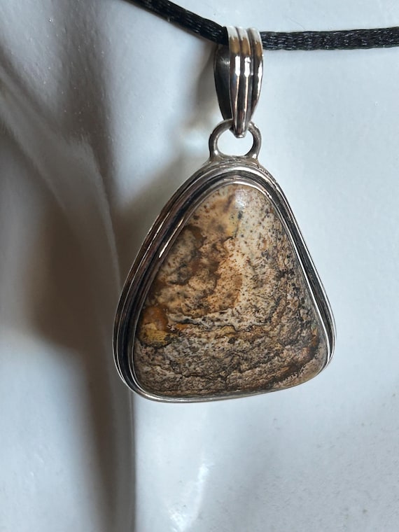 Vintage Picture Jasper Pendant
