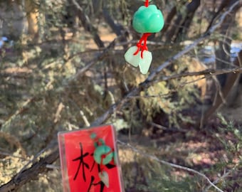 Amuleto de loto de jade tallado a mano, suerte Feng Shui