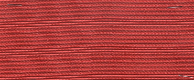 Large remnants cool 1950s red stripe upholstery with ridges