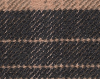 1.75 yards 1974 Oldsmobile upholstery tan and black plaid