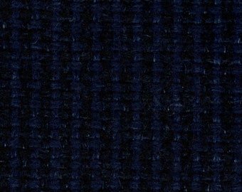 1 1/4 YD Vintage Blue Tweed Woven Fabric Auto Upholstery