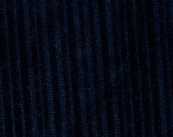 2 yards Vintage Blue Velour Stripe Auto Upholstery