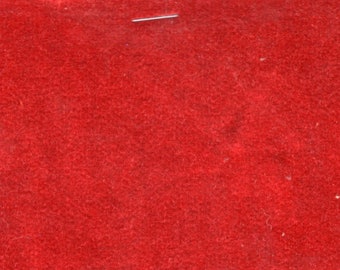 1 2/3 Yards 1985 Chevrolet/Buick/Oldsmobile Carmine Red Velour Automotive Upholstery