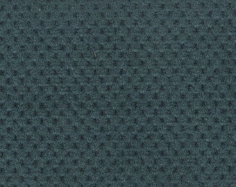 BTY vintage Chevrolet upholstery teal colored velour with dots