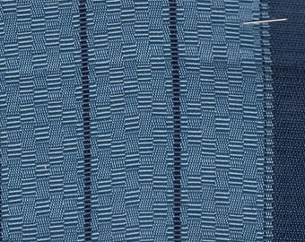 2+ Yards 1964 Chevrolet Bel Air Blue Panelled Fabric w/Flaw