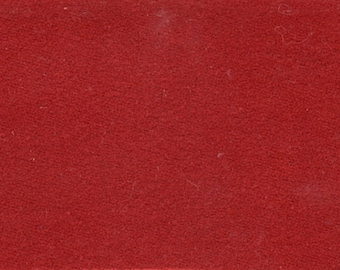 Over 2 Yards 1980s Vintage Deep Red Ultrasuede Auto Upholstery