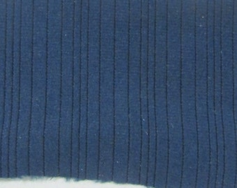BTY vintage striped blue velour upholstery fabric