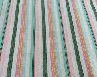 2 Meter Vintage gestreifte Bluse Gewicht Stoff