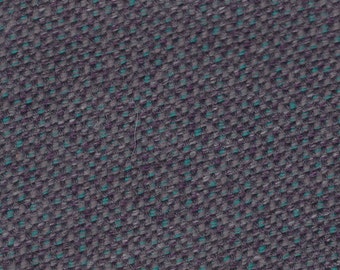 1 1/4 Yards Vintage Grey Turquoise Tweed Velour Auto Upholstery