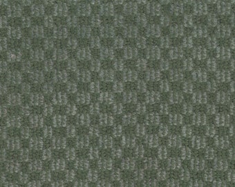 BTY vintage green checkerboard auto upholstery