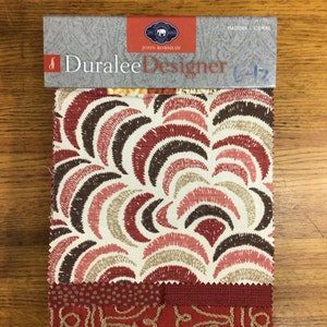 Duralee Designer John Robshaw fabric swatch book CORAL