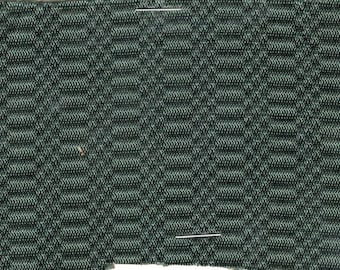 1 2/3 Yards 1965 Oldsmobile Dark Green Quilted Automotive Upholstery w/Quilted Stripes