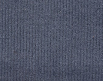 2+ Yards Vintage Blue Velour Auto Upholstery w/ Ridges