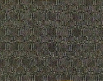2 yards mid century auto upholstery fabric dark teal textured 1972