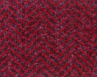 1 2/3 yards vintage auto upholstery red and brown chevron