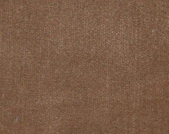 1 2/3 Yards Vintage Light Brown Plush Velour Auto Upholstery