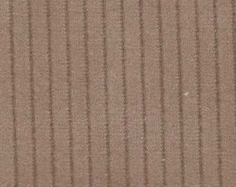 1 5/6 Yards Vintage Tan Velour Auto Upholstery w/ Ridges