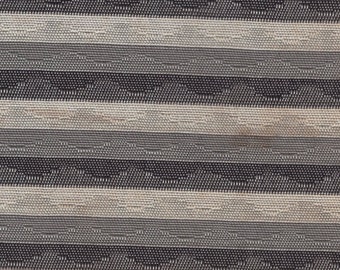 BTY 1962 Ford Grey & Black Striped Satin Auto Upholstery