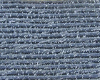 2 Yards mid century 1961 Willy auto upholstery woven grey blue black