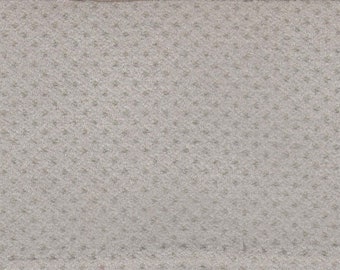 BTY vintage 1980s greyish blue dotted velour upholstery fabric