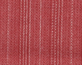 BTY Vintage Salmon Red Chevron Striped Auto Upholstery