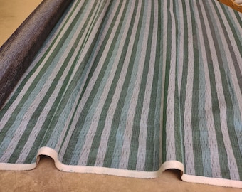 CLEARANCE!! BTY mid century 1961 Plymouth green stripe auto upholstery w/flaws