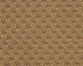 BTY vintage 1970s Pontiac upholstery fabric gold woven design