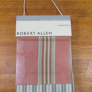 Robert Allen fabric sample book VINTAGE TICKING STRIPES