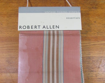 Robert Allen fabric sample book VINTAGE TICKING STRIPES