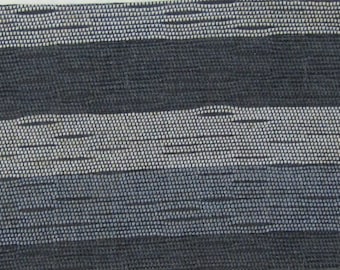 BTY 1961 Plymouth mid century auto upholstery fabric  w/wide black & gray stripes