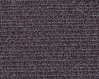 1 1/3 Yards Vintage Gray Tweed Plush Velour Auto Upholstery