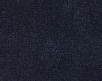 1 1/3 Yards Vintage Navy Blue Velour Auto Upholstery