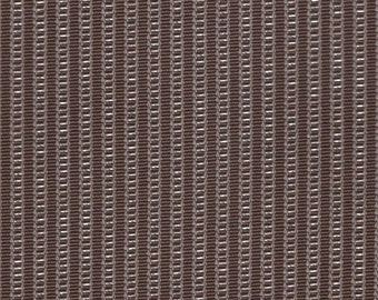 BTY mid century 1962 Plymouth brown stripe with metallic thread