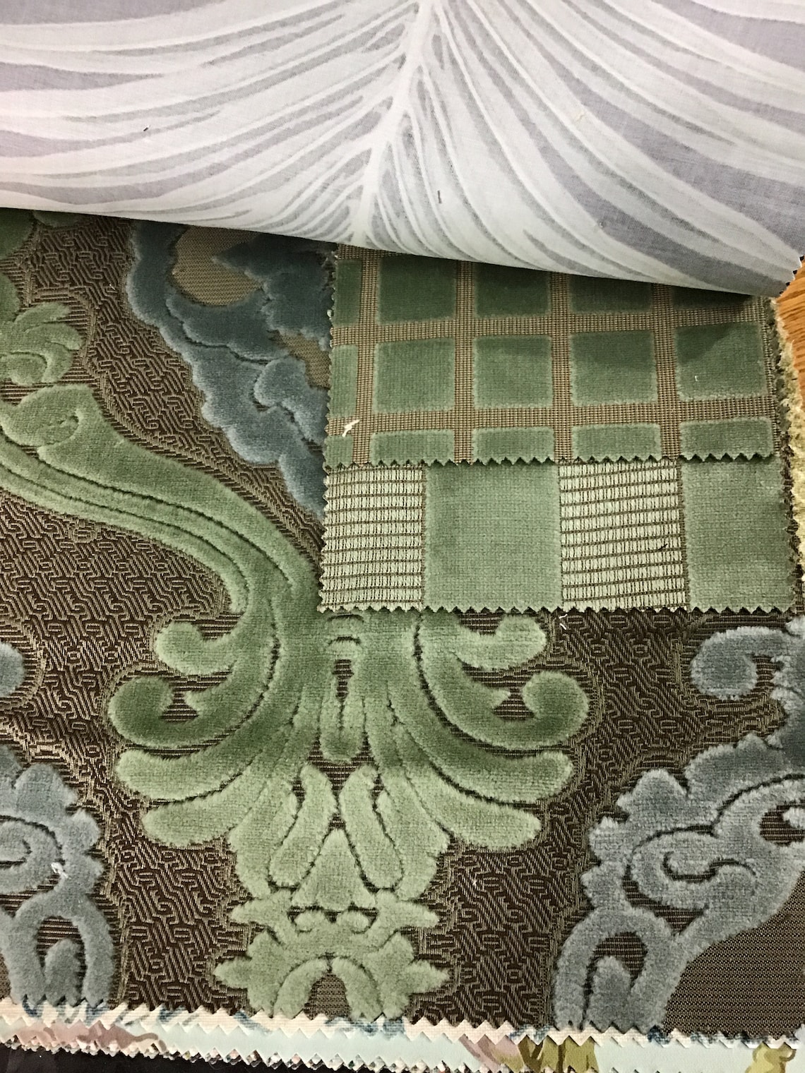 Large Kasmir Fabrics Correlated Fabric Book in Blues Etsy