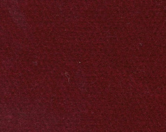 BTY Vintage Dark Red Velour Auto Upholstery w/ Tiny Diamonds