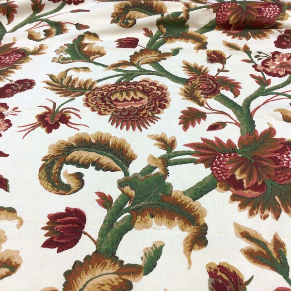 Jacobean Fabric Etsy