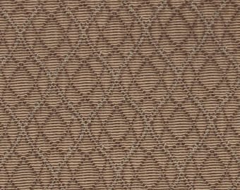 2 Yards Vintage 1967 Cadillac Beige Quilted Satin Auto Upholstery