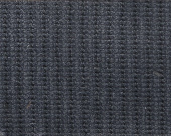 BTY vintage bluish grey plush velour striped upholstery