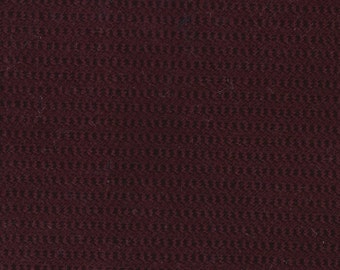 BTY 1980s Vintage Burgundy Plush Velour Auto Upholstery w/ Dots