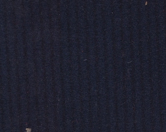 2+ Yards Vintage 1980-82 Plymouth / Dodge / Chrysler / Grand Fury / Diplomat / Le Baron Navy Blue Striped Velour Auto Upholstery