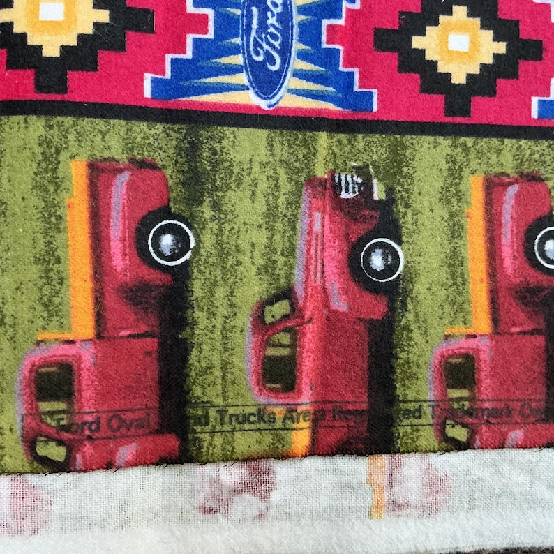 Ford Repeat Pattern Ford 100 Year Anniversary Fleece and Flannel Fabric RED TRUCK - Etsy