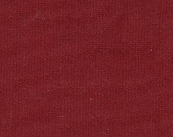 CLEARANCE !! BTY Vintage Deep Red Velour Auto Upholstery - has vertical thread flaw 14" from one edge