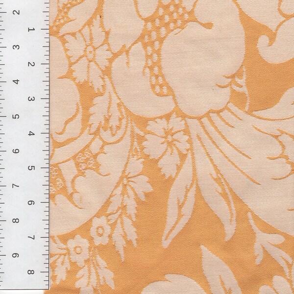 Yellow and White Damask Fabric Etsy