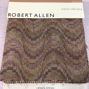 Robert Allen Upholstery Color Library sample book SADDLE