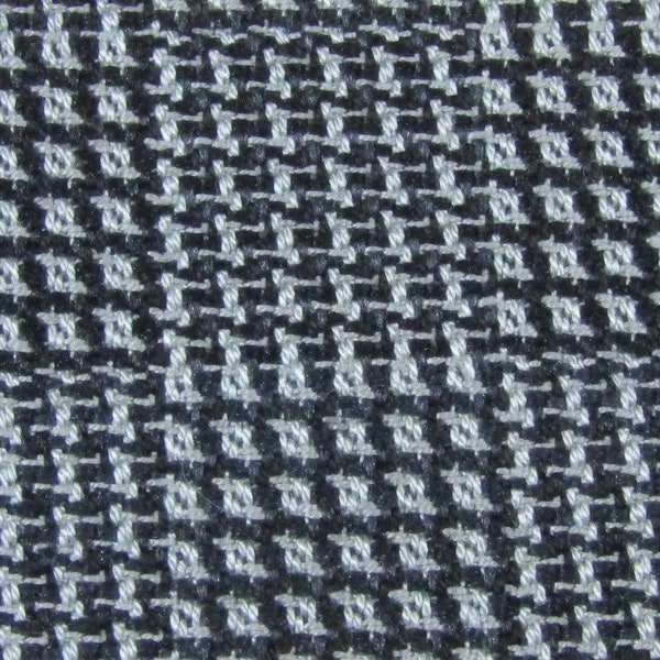 REMNANT 1975 Chevrolet Malibu upholstery fabric black and grey woven