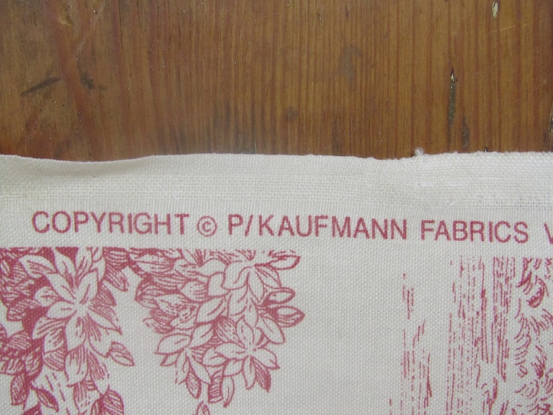 BTY P Kaufmann Victorian Zoo Toile in dark pink
