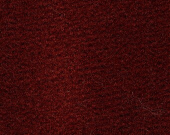 1 1/3 YD Vintage Dark Red Plush Velour Auto Upholstery