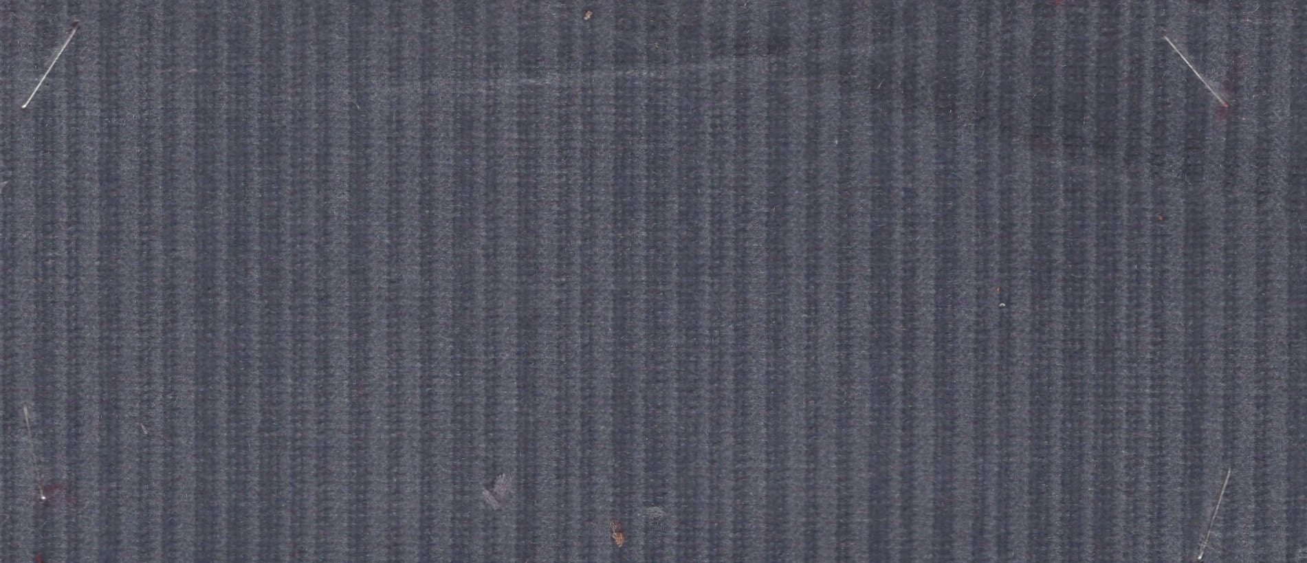 1 Yard Vintage Grey Striped Velour Auto Upholstery